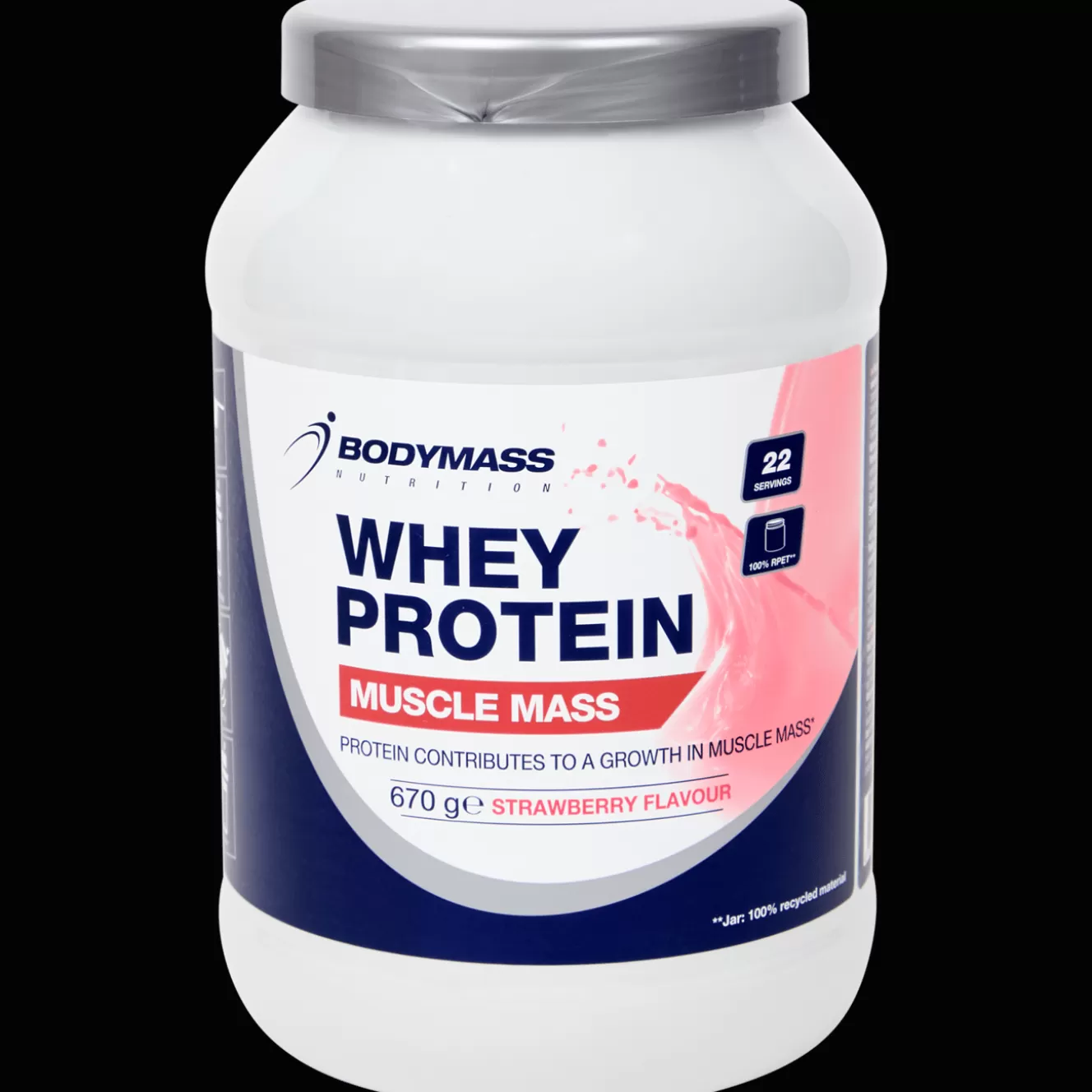 Action Bodymass whey protein Aardbei