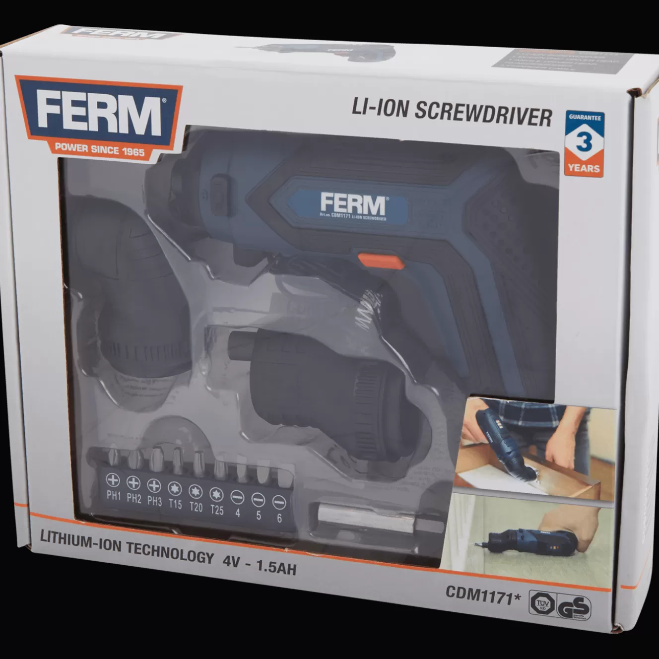 FERM accu-schroevendraaier