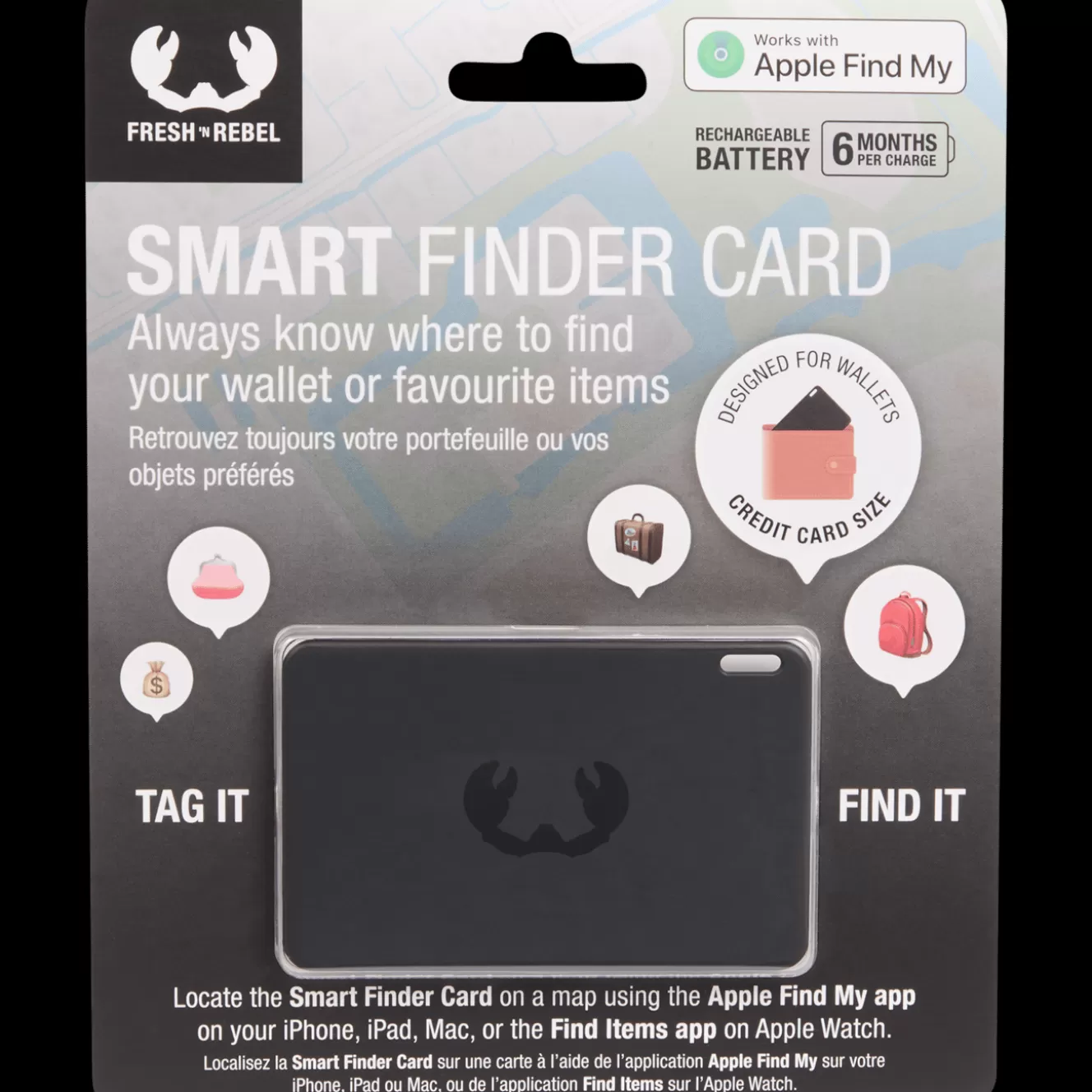 Fresh ’n Rebel smart finder card