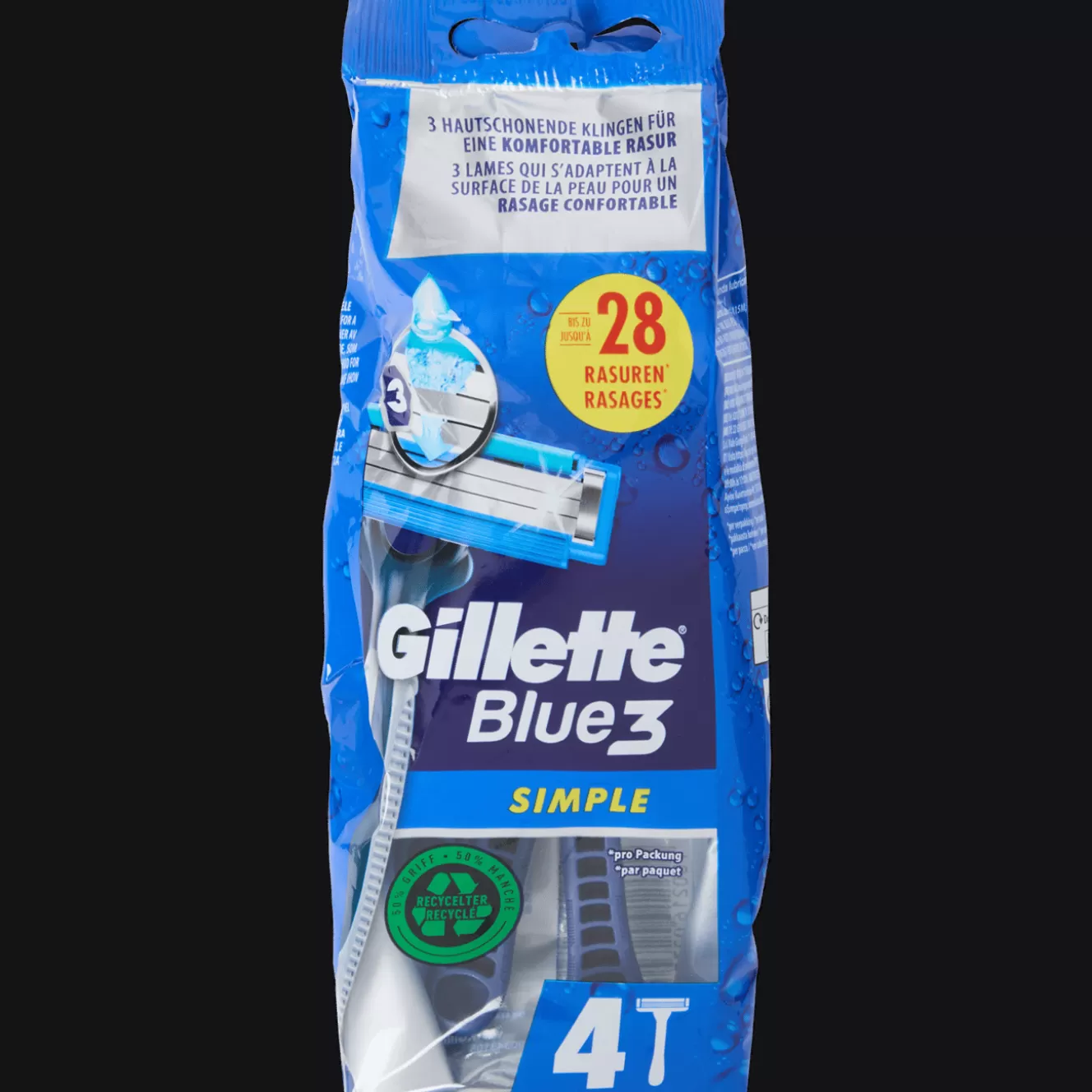 Heren Gillette Blue3 scheermesjes Simple