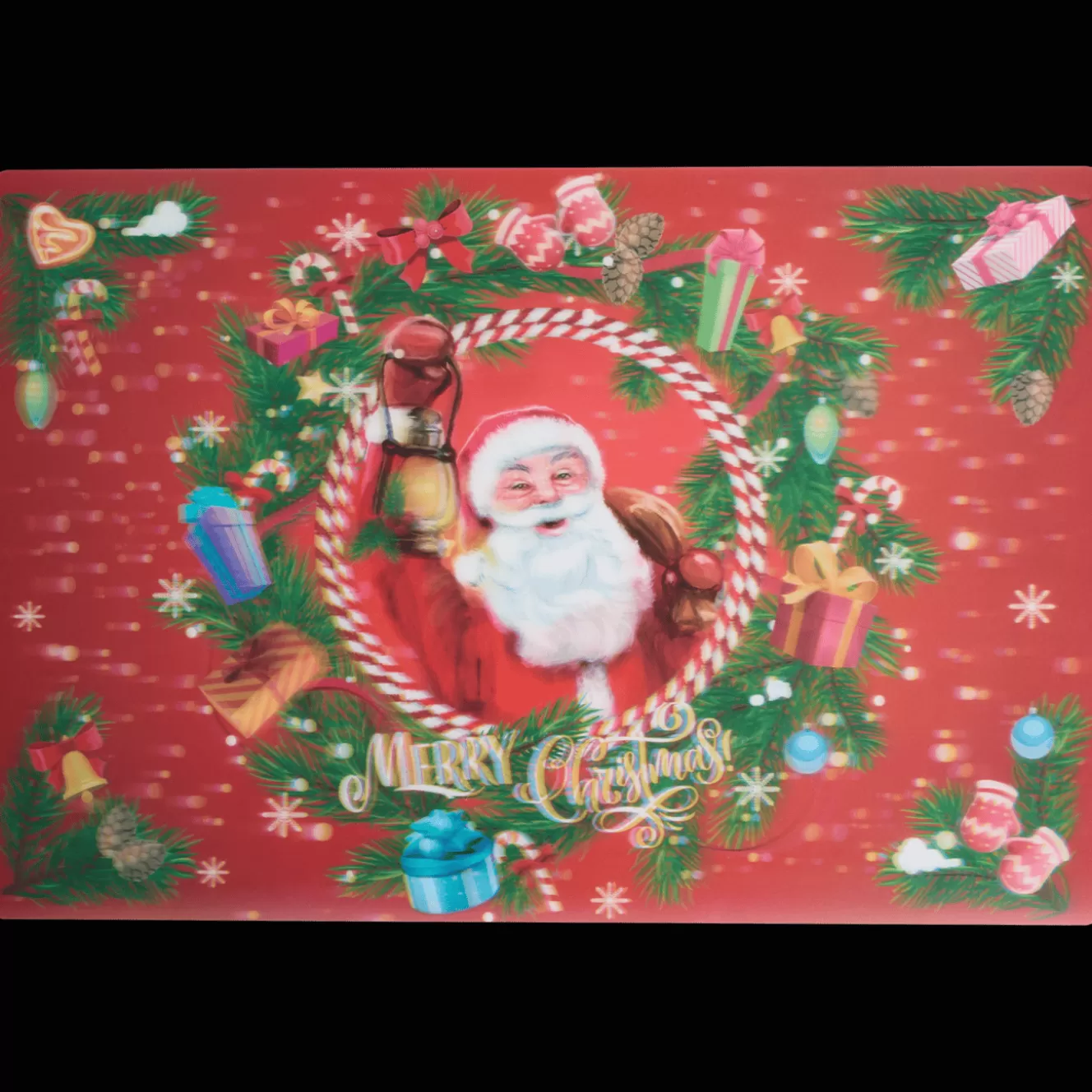 Action Holografische placemat Kerst