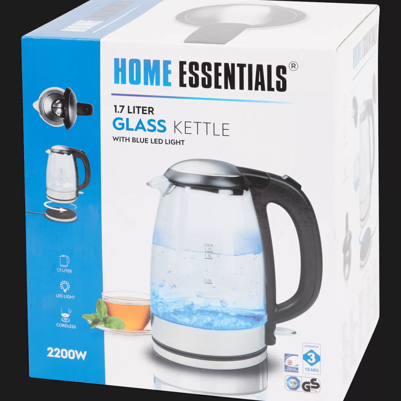 Home Essentials glazen waterkoker