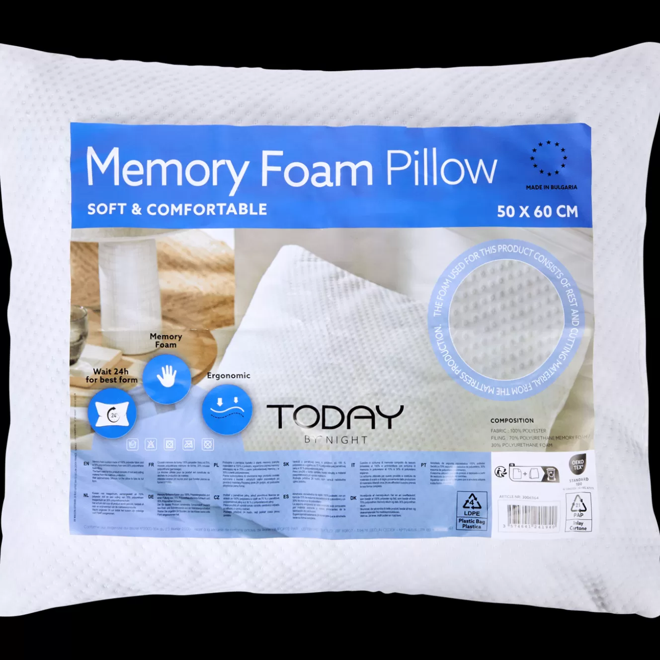 Action Hoofdkussen met zacht memoryfoam