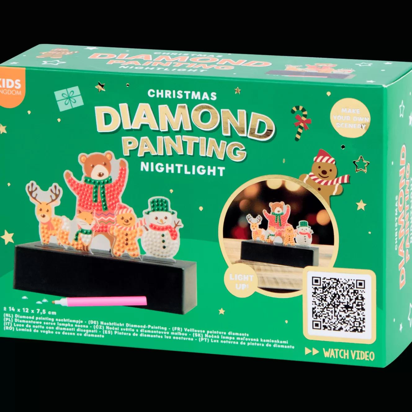 Action Kids Kingdom diamond painting kerstnachtlampje