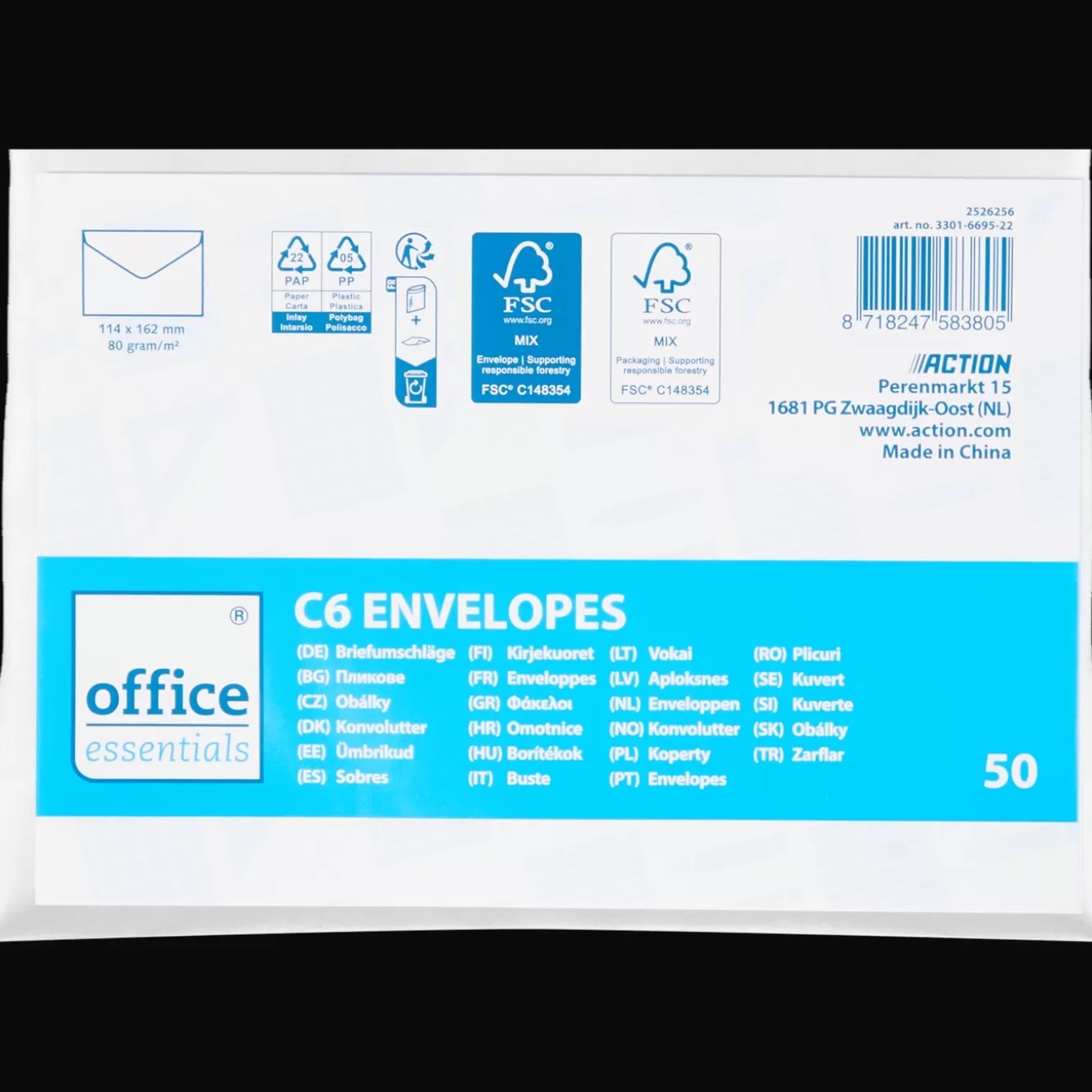 Office Essentials enveloppen C6