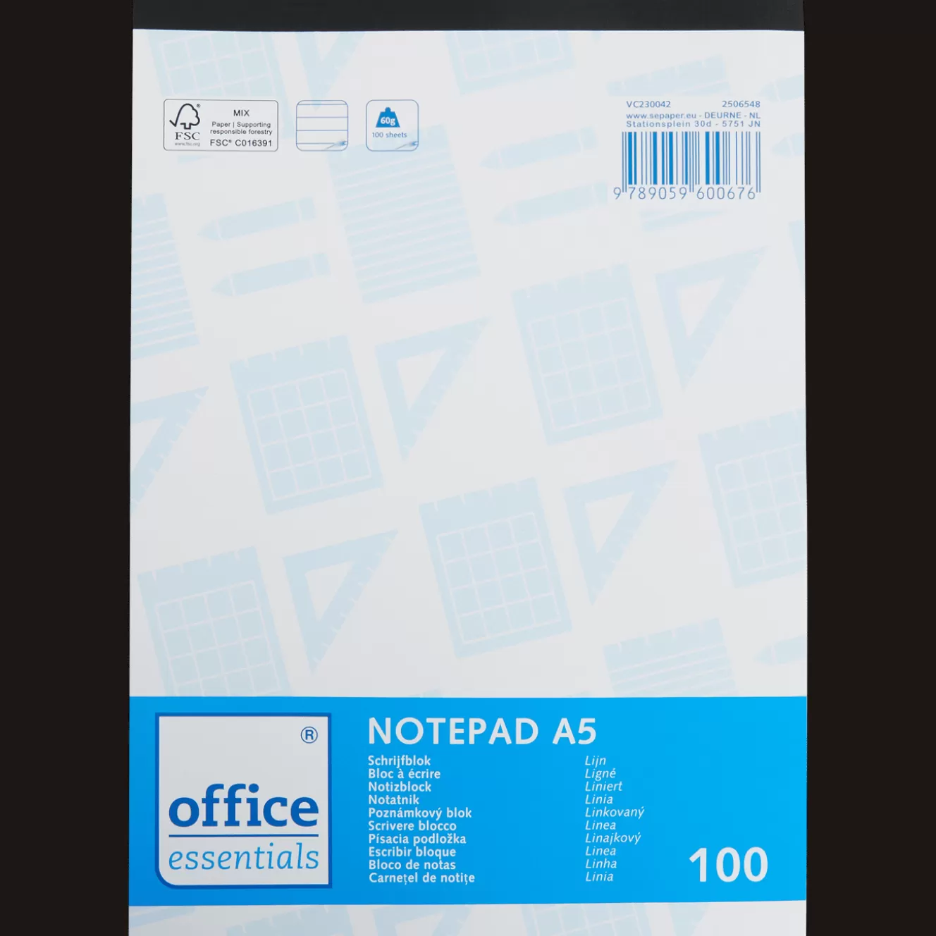 Office Essentials schrijfblok A5