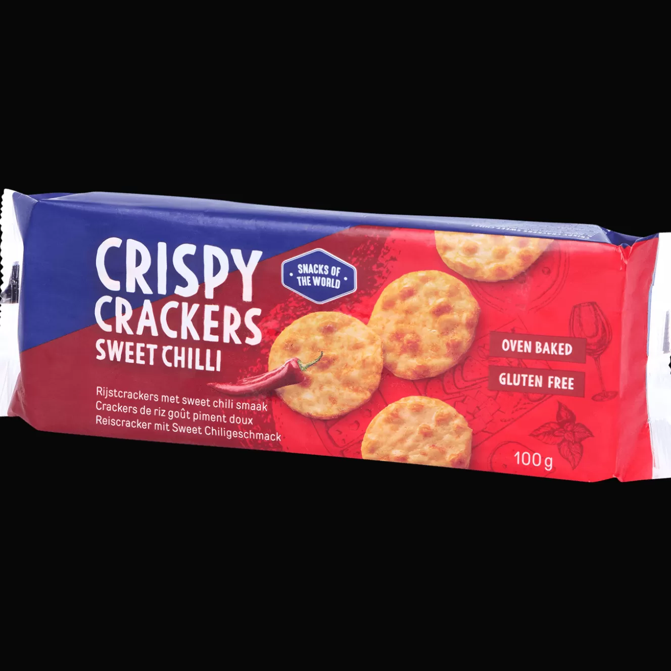 Action Snacks of the World Crispy Crackers Sweet Chilli