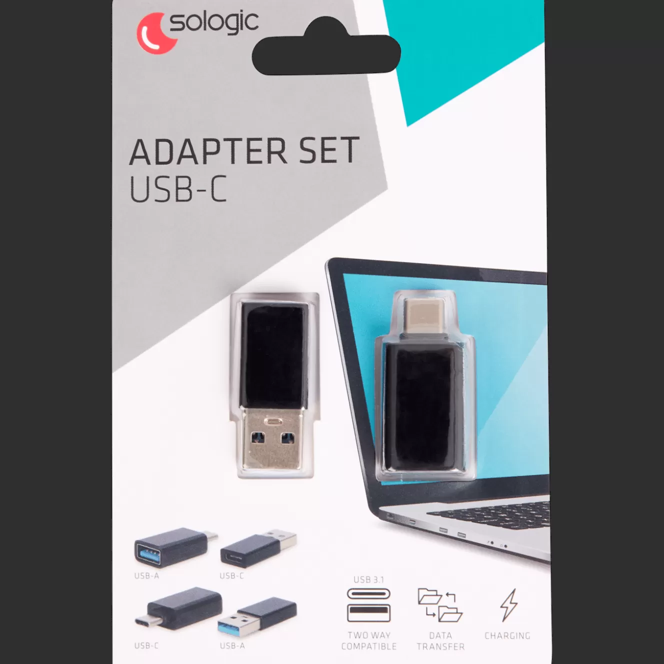 Action Sologic adapterset USB-A & USB-C