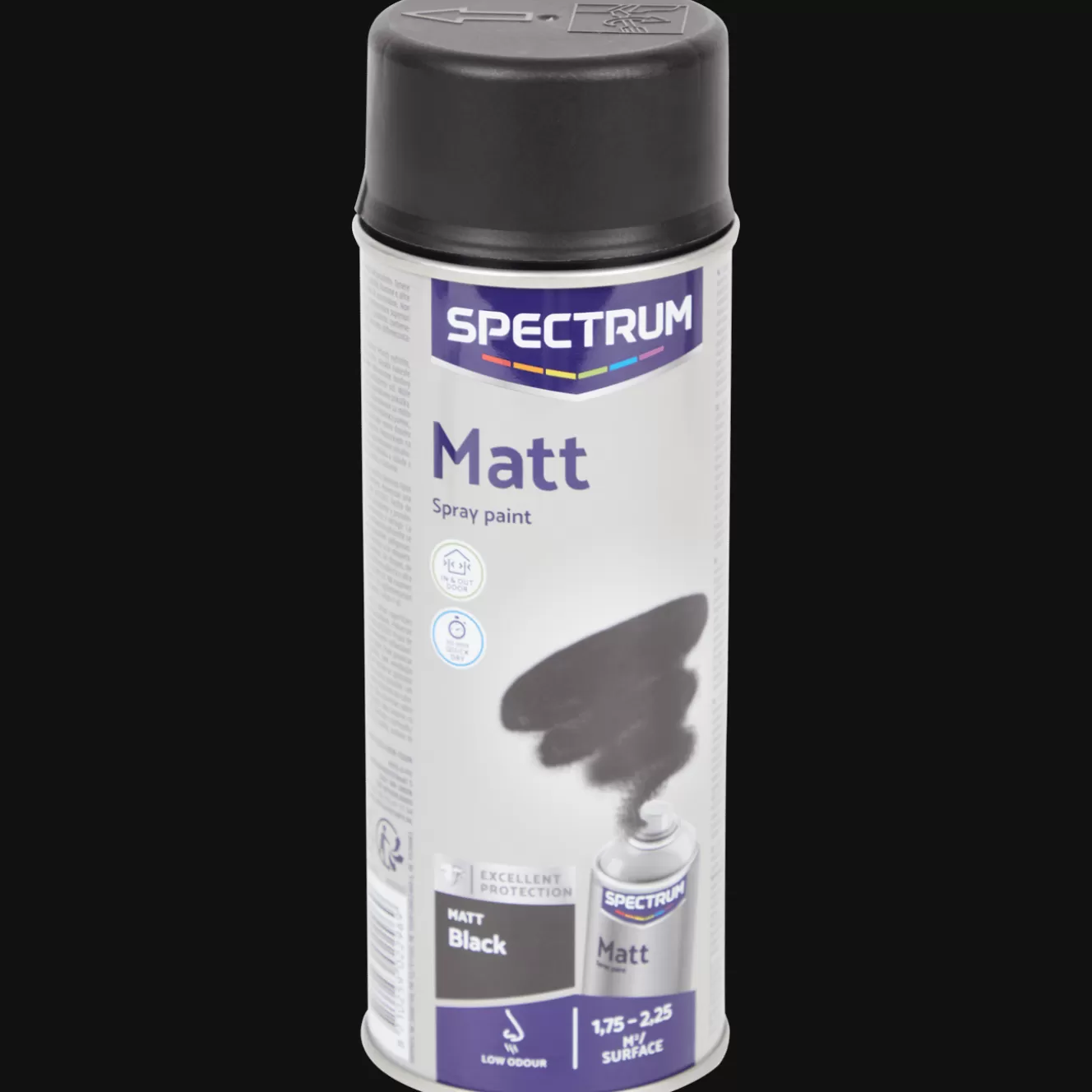 Spectrum matte spuitverf zwart