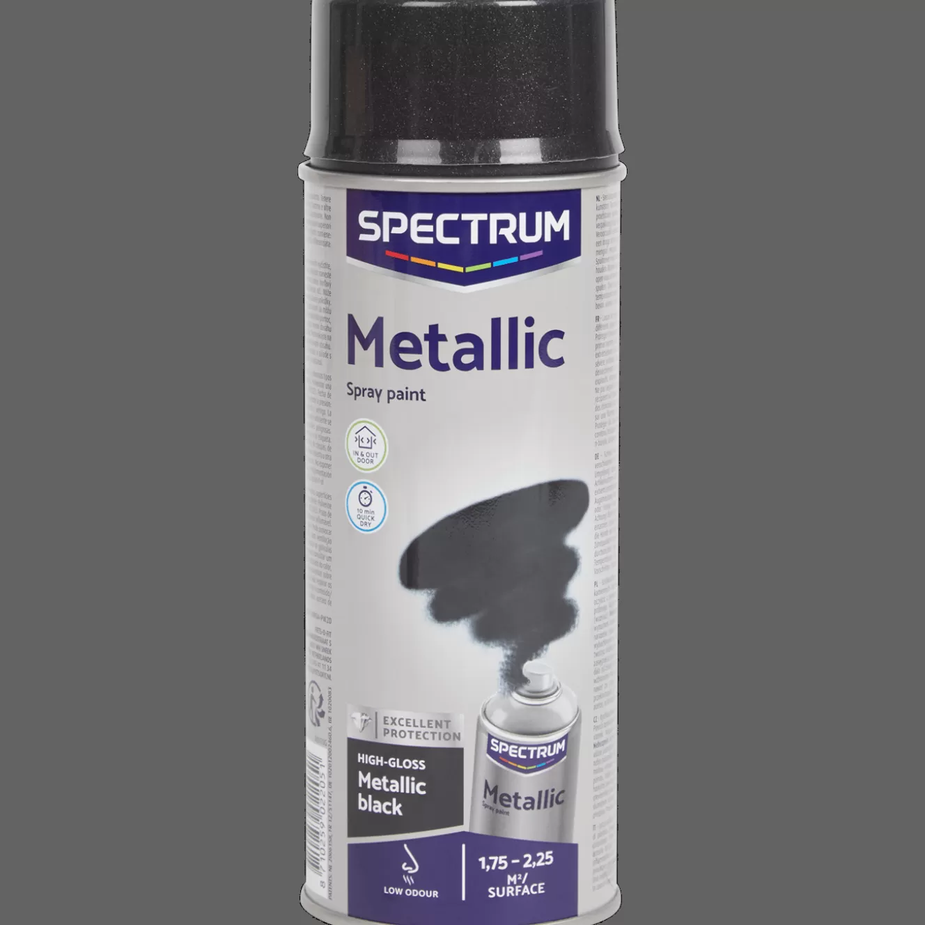 Spectrum metallic spuitverf zwart